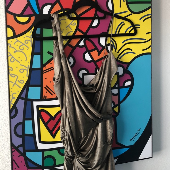 NWOT Black Halo Asymmetric top - Picture 3 of 4